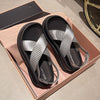 Women's Roman Style Platform Sandals in Beige, Black, or Silver. Round Toe Design. Comfortable PVC Material. Sizes 36-41. Ideal Summer Footwear.