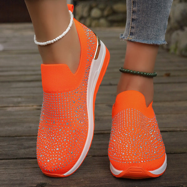 Women's Lightweight Breathable Mesh Slip-on Sneakers - Spring & Autumn Collection - Multiple Colors & Sizes Available