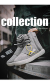 High-Top Noctilucent Winter Sneakers for Men - Black Warrior. Warm, Durable & Stylish. Ideal for All Weather.