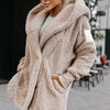 Chic Women's Long Sleeve Apricot Jacket - Slim Fit Comfort Coat