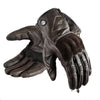 Men's Premium Leather Biker Gloves in Classic Colors - High-Quality Sheepskin, Comfortable Fit, Safety Protection - Brown & Black - Available Sizes M-2XL - Retro Style.