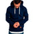 Men's Sporty Outdoor Hooded Sweater - Solid Color Plush Velvet Lining Active Casual Polyester Blend Sweater.