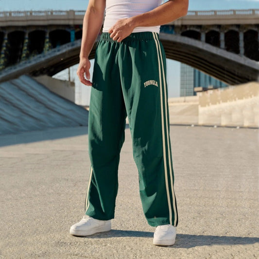 Quick-Dry Men's Athletic Pants in Various Colors & Sizes - Ideal for Gym, Running & Errands. Moisture-Wicking Nylon Fabric for Comfort & Performance.