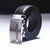 Elegant Men's Leather Belt with Automatic Buckle - High-end, durable, and stylish business accessory for professional attire.