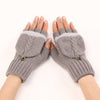 Wool Fingerless Gloves for Women in Light Khaki, Black, Pink - Touch-Screen Compatible & Windproof for Stylish Warmth