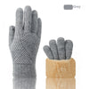 Winter-Ready Touchscreen Gloves in Black - Windproof, Fleece-Lined, Touchscreen Compatible. Ideal winter accessory.