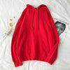 Cozy Fleece-Lined Hooded Sweater in Solid Colors