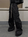 Men's Cotton Wide-Leg Black Trousers - Versatile and Stylish Comfort, Premium Cotton, Men's Fashion - Sizes 44-48