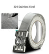 Stainless Steel Self-Defense Belt - Durable fashion accessory for safety. Premium stainless steel, versatile, and robust. Ideal security tool.