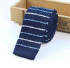 Classy Striped Knitted Tie for Men - Slim & Elegant