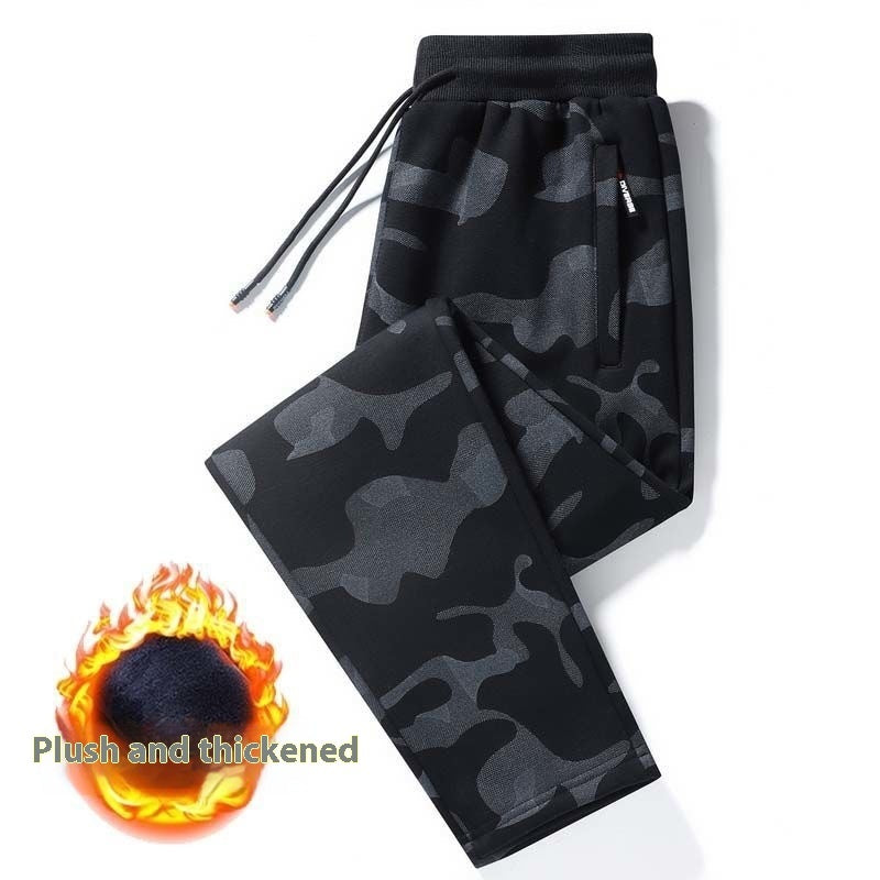 Men's Autumn Winter Cotton Men's Casual Pants Plus-sized Ankle Banded Pants