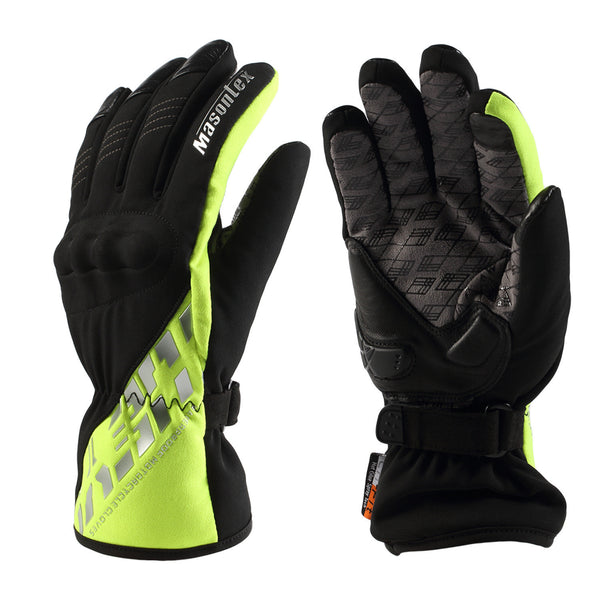 All-Weather Motorcycle Gloves - Waterproof, Windproof & Insulated - Safety & Comfort for Winter Riding