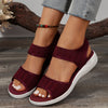 Chic Plus Size Fish Mouth Platform Sandals