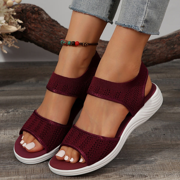 Chic Plus Size Fish Mouth Platform Sandals