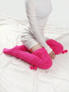 Warm Knee-High Cotton Socks in Rose Red, Black, Khaki, and Milky White - All-Season Universal Comfort and Style