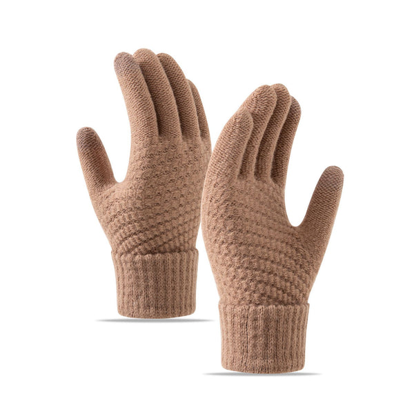 Windproof Fleece-Lined Cycling Gloves for Cold Weather