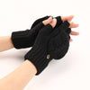 Women's Wool Fingerless Gloves - Touch-Screen, Warm & Stylish - Light Khaki, Black, Pink, Blue, Beige, Navy, Leather Pink, Purple