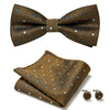 Elegant 3-Pc Floral Bow Tie Set for Men's Formal Wear