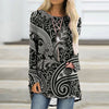 Stylish Women's 3D Printed Pullover T-shirt, Long Sleeve Polyester Tee in Vibrant Colors