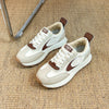 Cushioned Mesh Running Sports Shoes in Beige or Khaki - Ideal for Sports & Daily Activities - Low Top Design - Medium Heel - Sizes 35-40