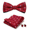 Elegant 3-Pc Floral Bow Tie Set for Men's Formal Wear