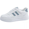 Women's White Casual Leather Sneakers - Chic & Versatile Sports Shoes for Women