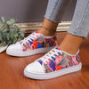 Stylish Student Canvas Shoes - Lace-Up with Versatile Flat Base, Women's Casual Footwear, Trendy Designer Shoes