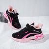 Waterproof Unisex Kids' Leather Sneakers, Velcro Closure, Breathable Lightweight Design for All-Season Adventures
