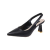 Elegant Pointed High Heel Stiletto Sandals in Black, Apricot, or Beige – Sophisticated and Fashionable Women's Shoes