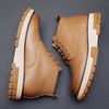 Stylish High Top Casual Shoes - Martin Boots in Yellow British Style