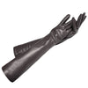Women's Premium Sheepskin Winter Gloves - Extra Long Arm Cover, Sheepskin-lined Split Finger Design
