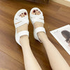Women's Casual Flat Roman Sandals in White - Breathable & Lightweight SEO alt text: Women's Flat Roman Sandals in White - Comfortable & Stylish