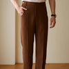 Men's Straight-Cut Casual Long Pants in Apricot - Lightweight & Stylish Casual Trousers for Men's Fashion - Versatile Comfort Clothing