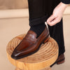 Men's Leather Outdoor Shoes, Square-toed Style, Black or Brown, Sizes 38-45