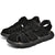 Men's Breathable Summer Sandals, Plus-Size in 9973 Black, Khaki, or Light Brown. Premium PU material for durability and comfort. Summer footwear for discerning men.