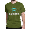 Vintage Men's Cardano Logo Cotton T-Shirt in Various Vibrant Colors