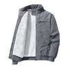 Men's Corduroy Winter Jacket in Black, Gray, Khaki, & Green - Thick, Warm, & Stylish for Men - Sizes M to 5XL - Patch Pockets