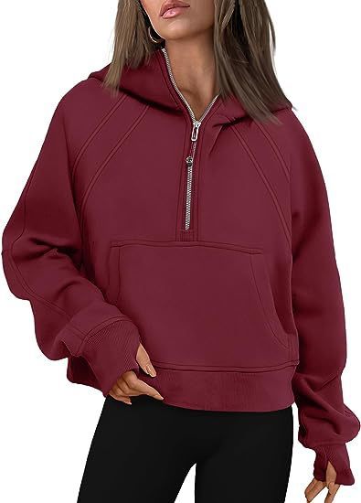 Cozy Winter Hooded Sweatshirt with Pocket | Women's Loose-Fit Top