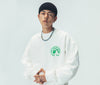 Trendy Black & White Loose Sweatshirt | Cotton Comfort Fit