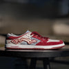 Trendy Casual Street Sports Shoes with Color-Blocking Design, Wine Red, Unisex, Size 35-45