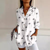 Chic Summer 3D Floral Printed Long-sleeve Top for Women - Polyester Street Fashion - Sizes S-5XL - Vibrant 3D Floral Pattern