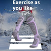 Warm Winter Sports Socks for Skiing - Purple High-Cylinder Cotton Socks for Women - Outdoor & Active Winter Adventure Socks