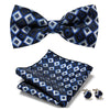 Elegant 3-Pc Floral Bow Tie Set for Men's Formal Wear
