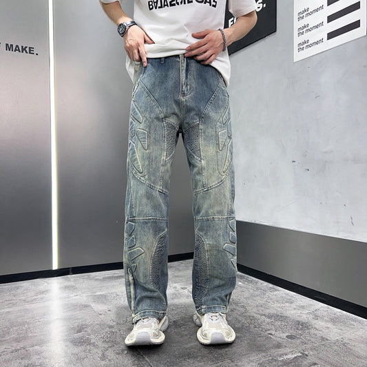 Three-dimensional Steel Seal Anti-collision Structure Jeans