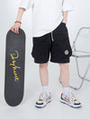 Color-Contrast Suede Skateboard Shoes in Blue & Reddish-Yellow – Durable Unisex Footwear for Active Individuals