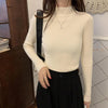 Cozy Women's Turtleneck Wool Pullover, Long Sleeve Base Shirt - Redefine Your Winter Wardrobe with Style