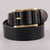 Brass Buckle Men's Belt Casual Denim, Copper Pin Buckle, Black Brown, 3.8cm Width, Genuine Leather, Male, Various Sizes