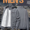 Men's Corduroy Winter Jacket in Black, Gray, Khaki, or Green; Thick & Stylish Winter Coat for Men, Sizes M-5XL
