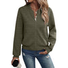 Chic Long-Sleeve Zippered Cardigan in Solid Colors