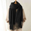 Women's Luxurious Cashmere Winter Scarf in Soft Terylene Fabric - Ideal Seasonal Wear for Spring, Autumn, and Winter - Fashionable and Comfortable - Various Colors